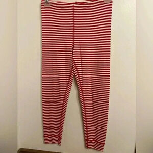 Hanna Andersson red and white leggings. Size 130 size 8, worn once, perfect